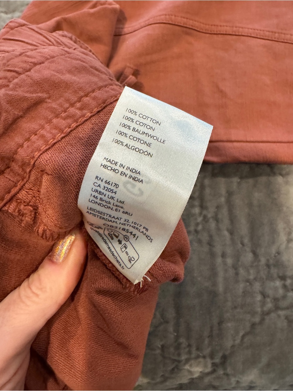 Free People Rust Pants Size Small - Picture 7 of 7
